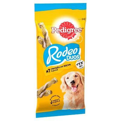 Pedigree Rodeo Duos Chick & Bacon x7 stick packs - Case of 10
