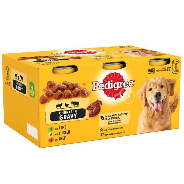 Pedigree Tins Mixed Selection in Gravy 6 x 400g - Case of 4