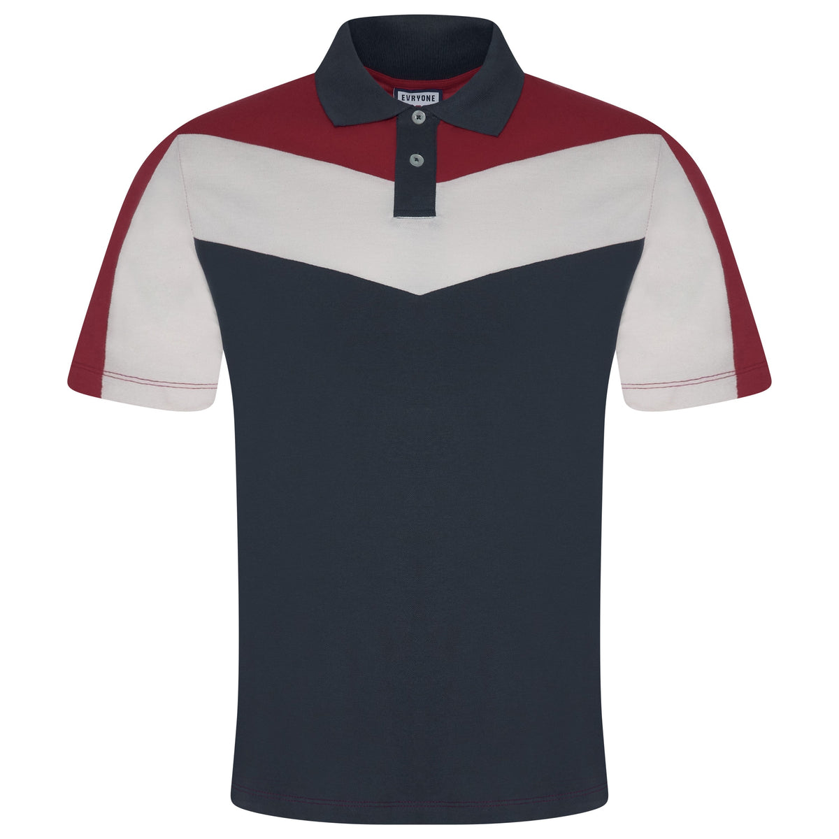 Evryone Contrast Stripe Polo Shirt | 100% Cotton Classic Fit
