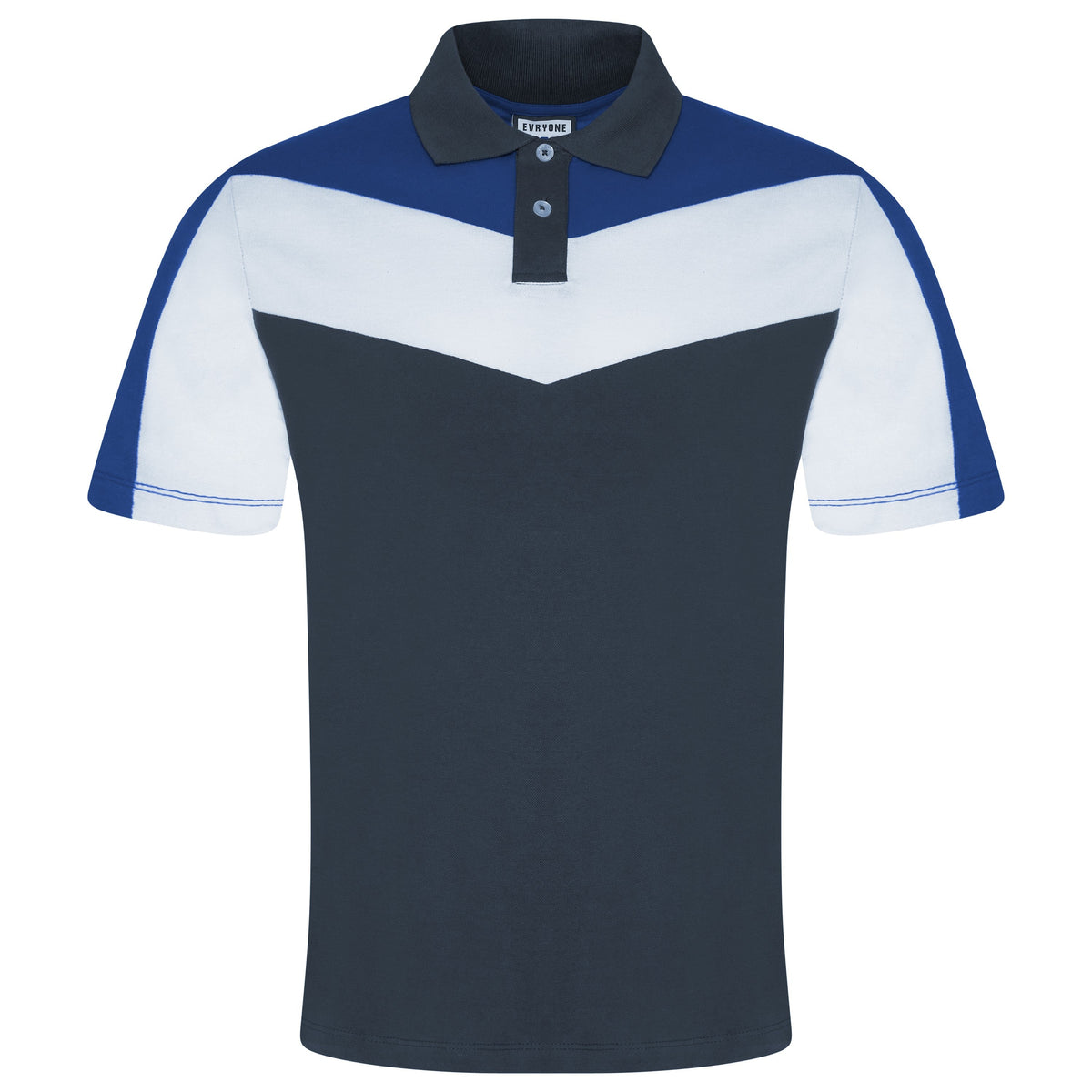 Evryone Contrast Stripe Polo Shirt | 100% Cotton Classic Fit