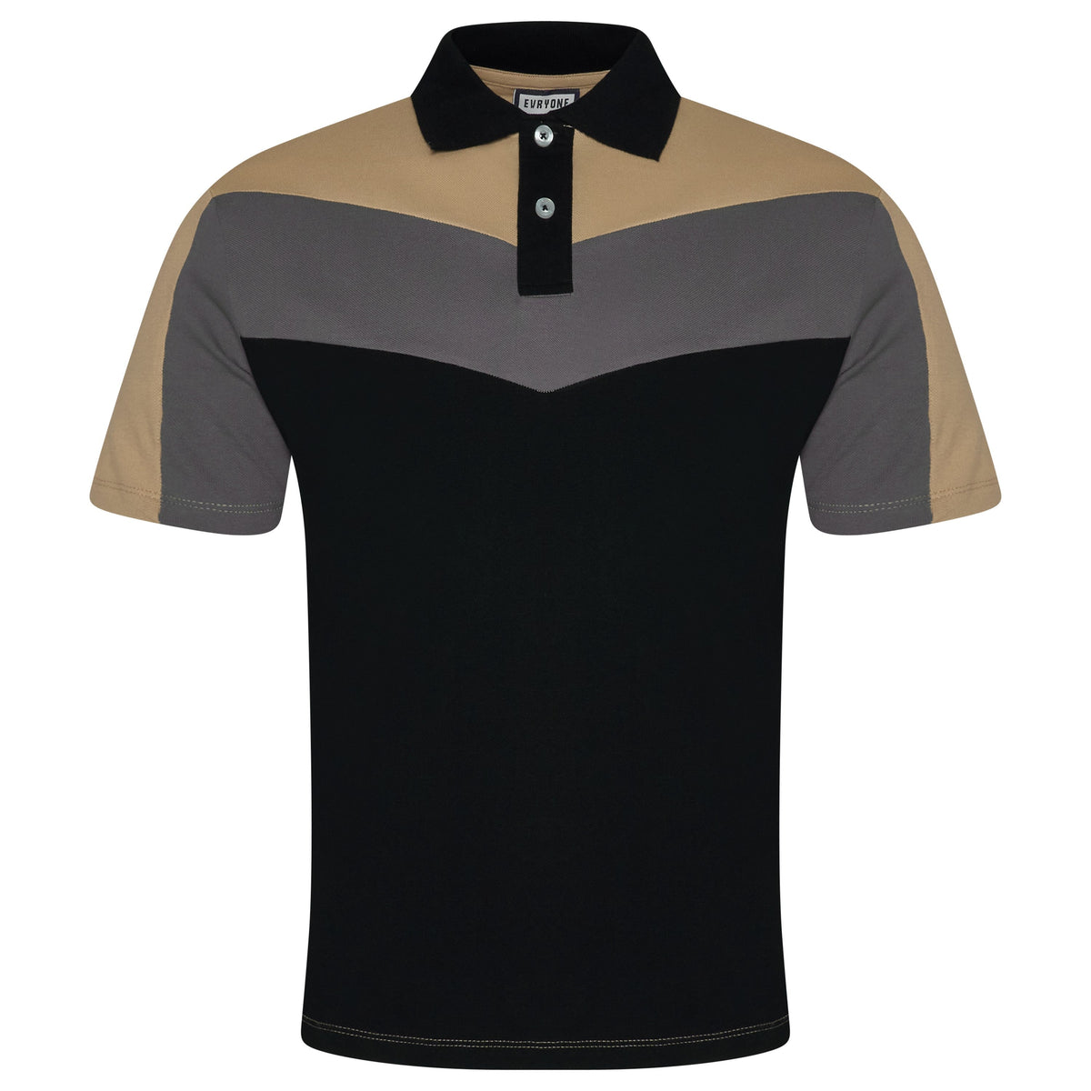 Evryone Contrast Stripe Polo Shirt | 100% Cotton Classic Fit