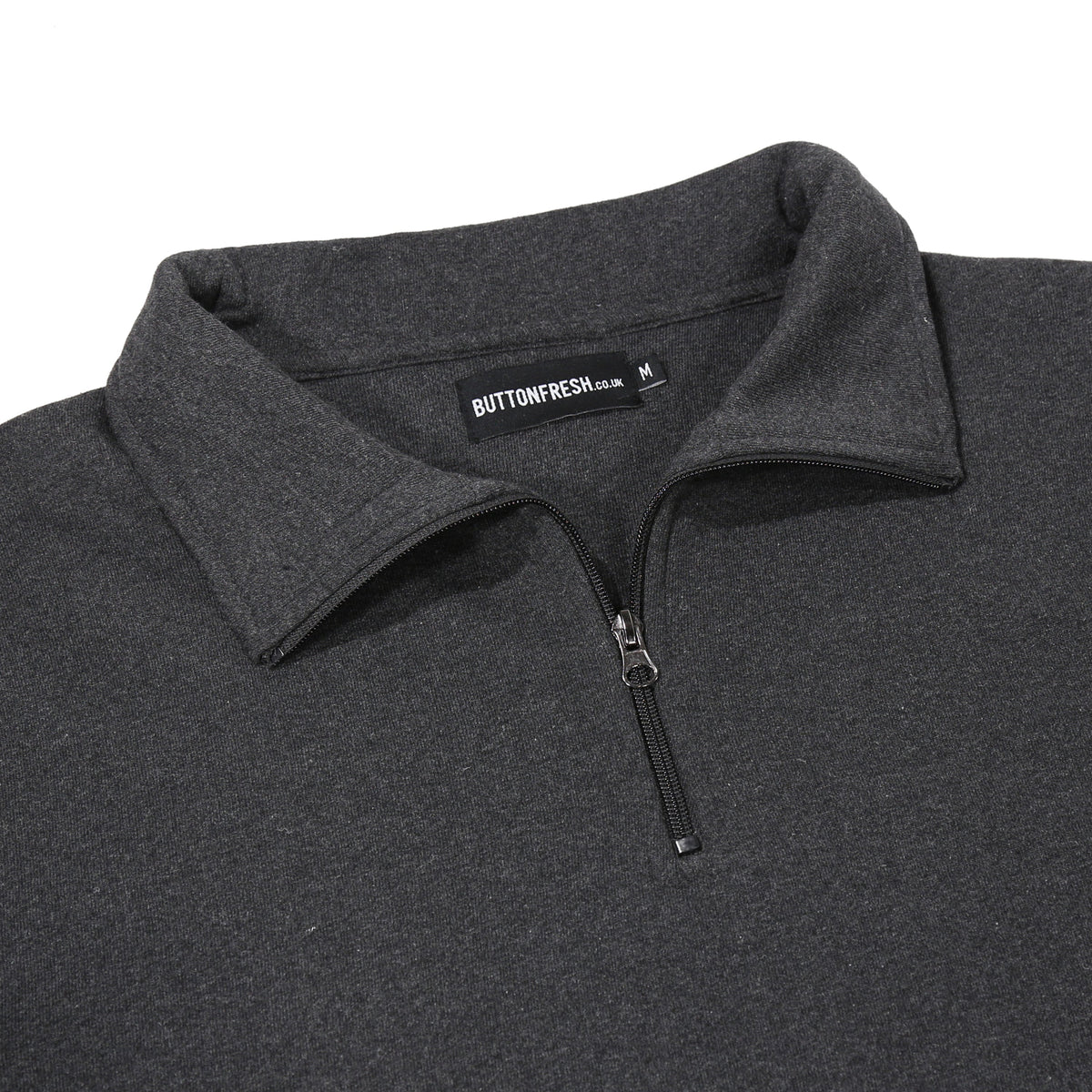 Sudadera con cremallera de un cuarto ButtonFresh