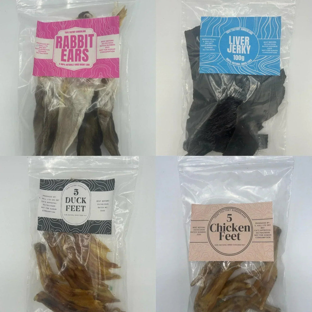 Tripe Sticks 75g- Tripefactory Sunderland - Natural Dried Dog Treats
