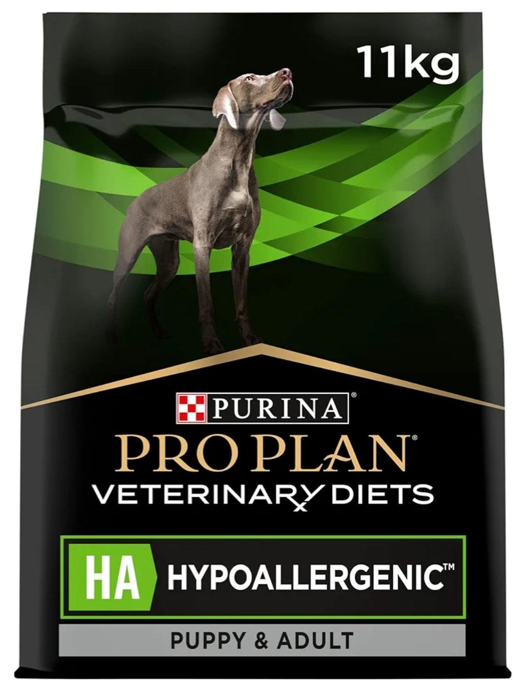 PRO PLAN VETERINARY DIETS HA Hypoallergenic Dry Dog Food 11kg (CLEARANCE)