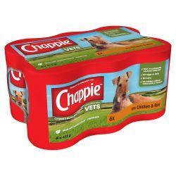 Chappie Dog Cans Chicken and Rice 6 x 412g - Case of 4