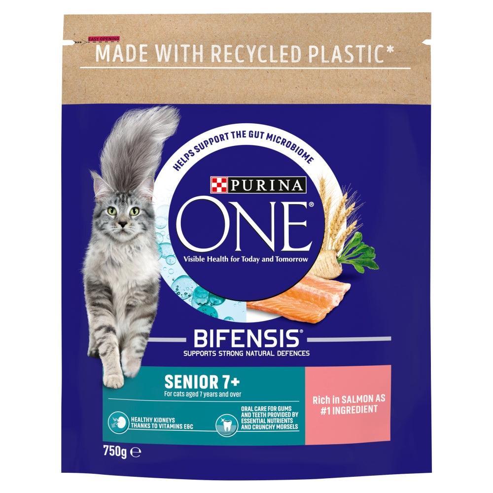 Purina One Senior 7+ Cat Salmon and Wholegrain 750g - Case of 4