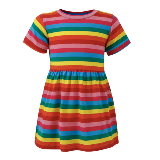 Rainbow Children's Dress | Soft Cotton | Ages 0-6 Years