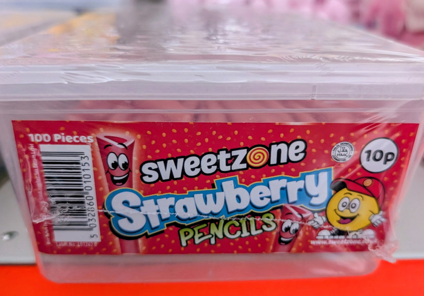 Sweetzone Strawberry Pencils Tub – 100 Pieces ex store