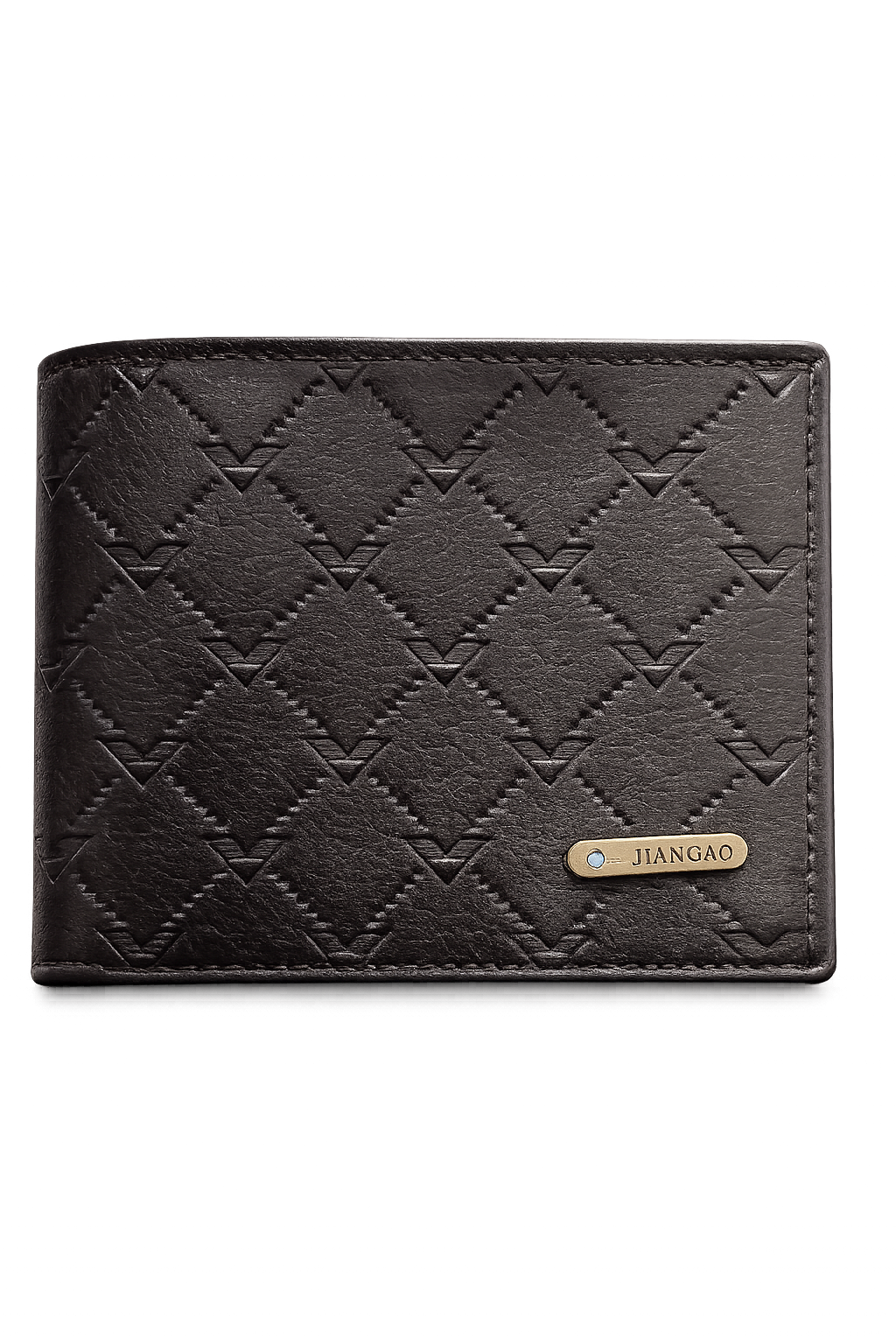 Men's Slim Bifold Wallet – Classic Leather Card Holder with ID Window