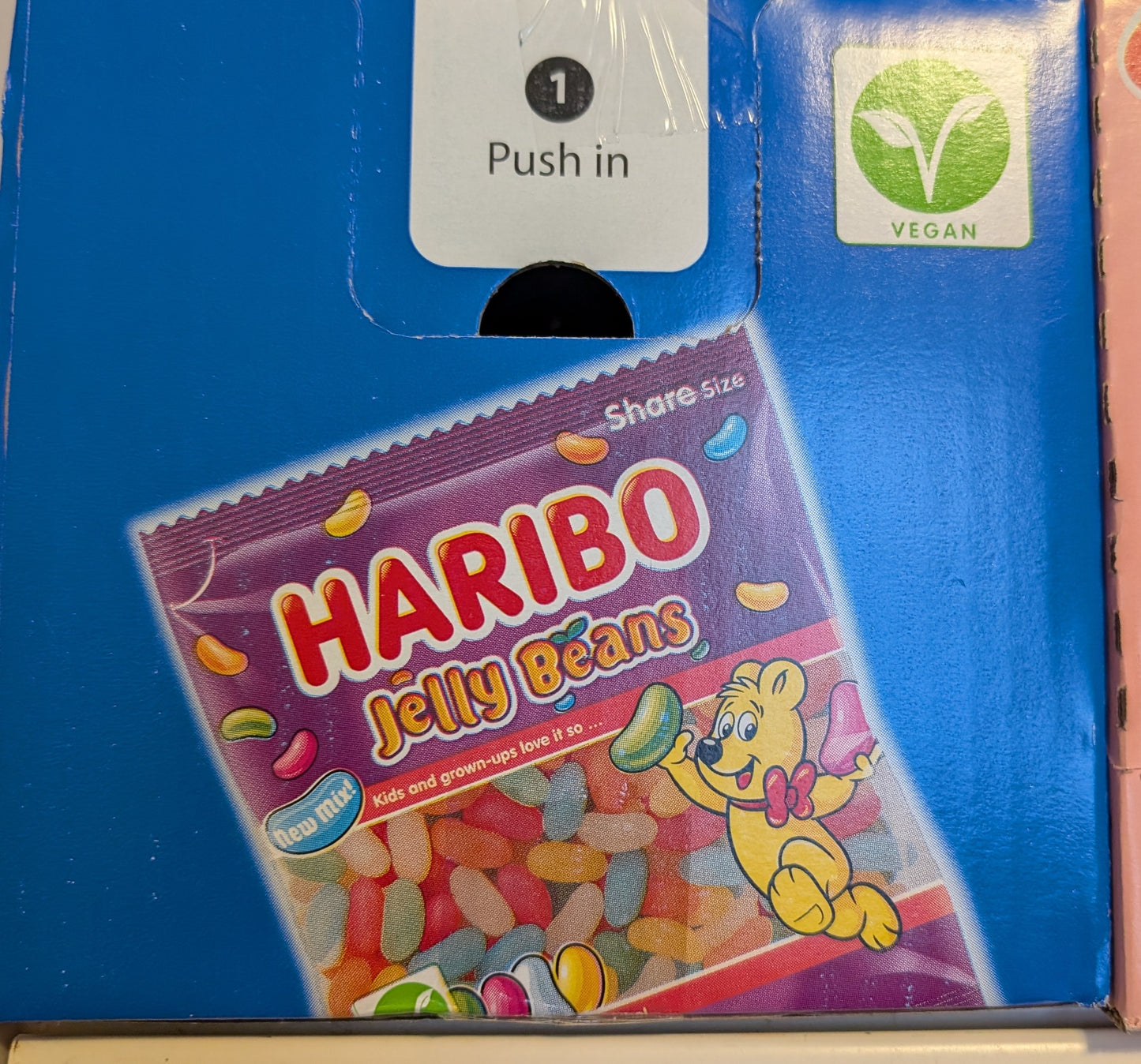 Haribo Jelly Beans – Veganer Frucht-Teilbeutel (175g), Karton mit 12 Stück