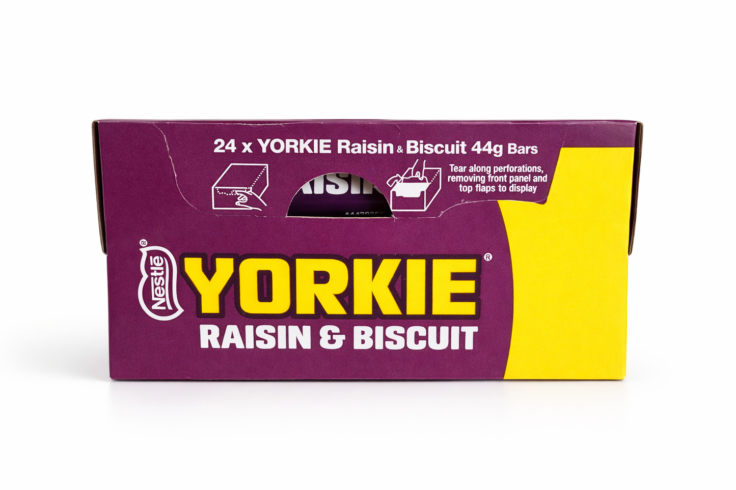 Yorkie Rosinen- & Keks-Schokoriegel – Schachtel mit 24 x 44g
