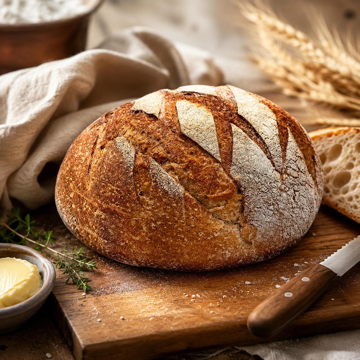 Kleines braunes Sauerteigbrot (450 g)