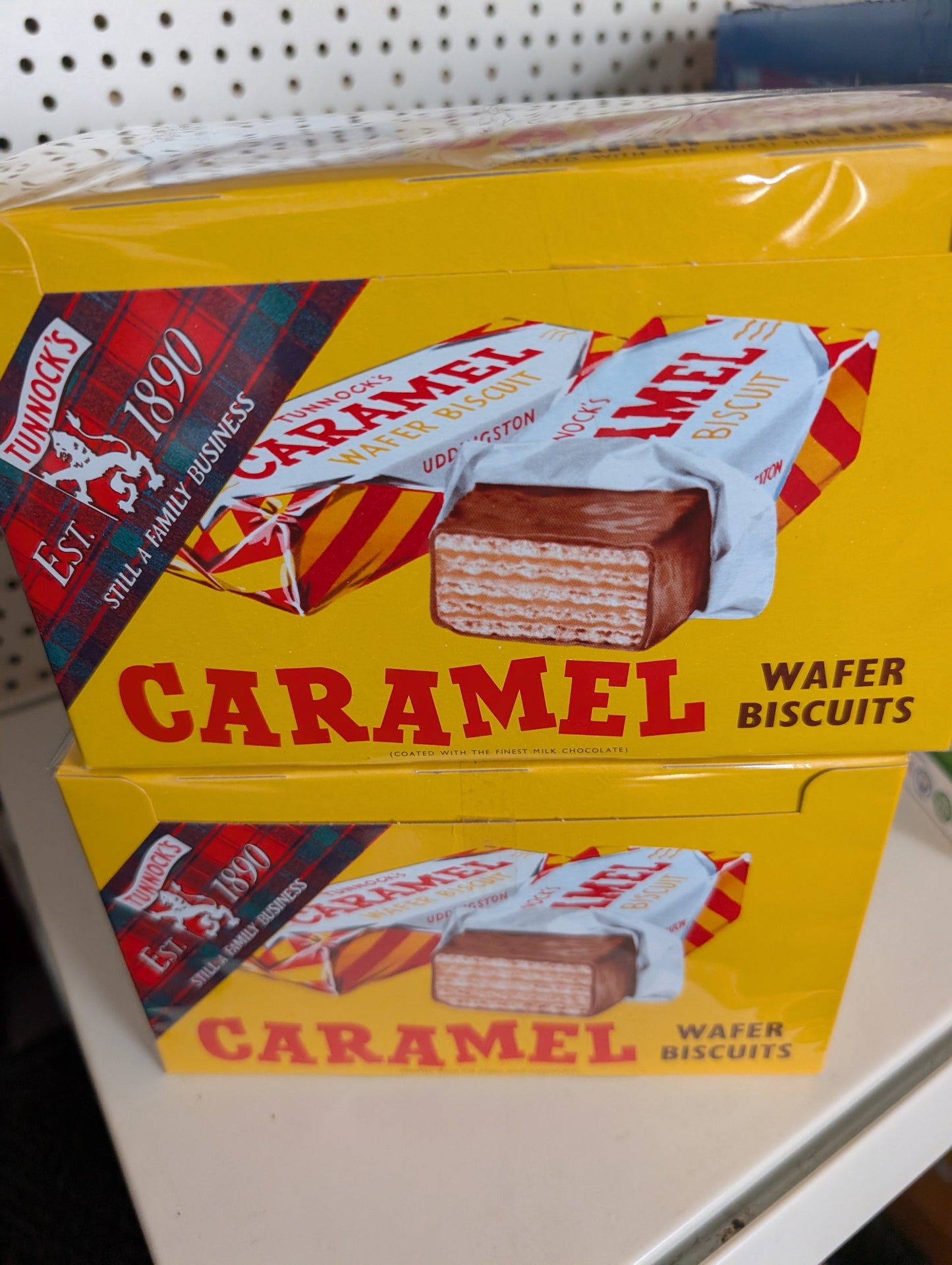 Tunnock's Caramel Wafer Biscuits - Box of 48
