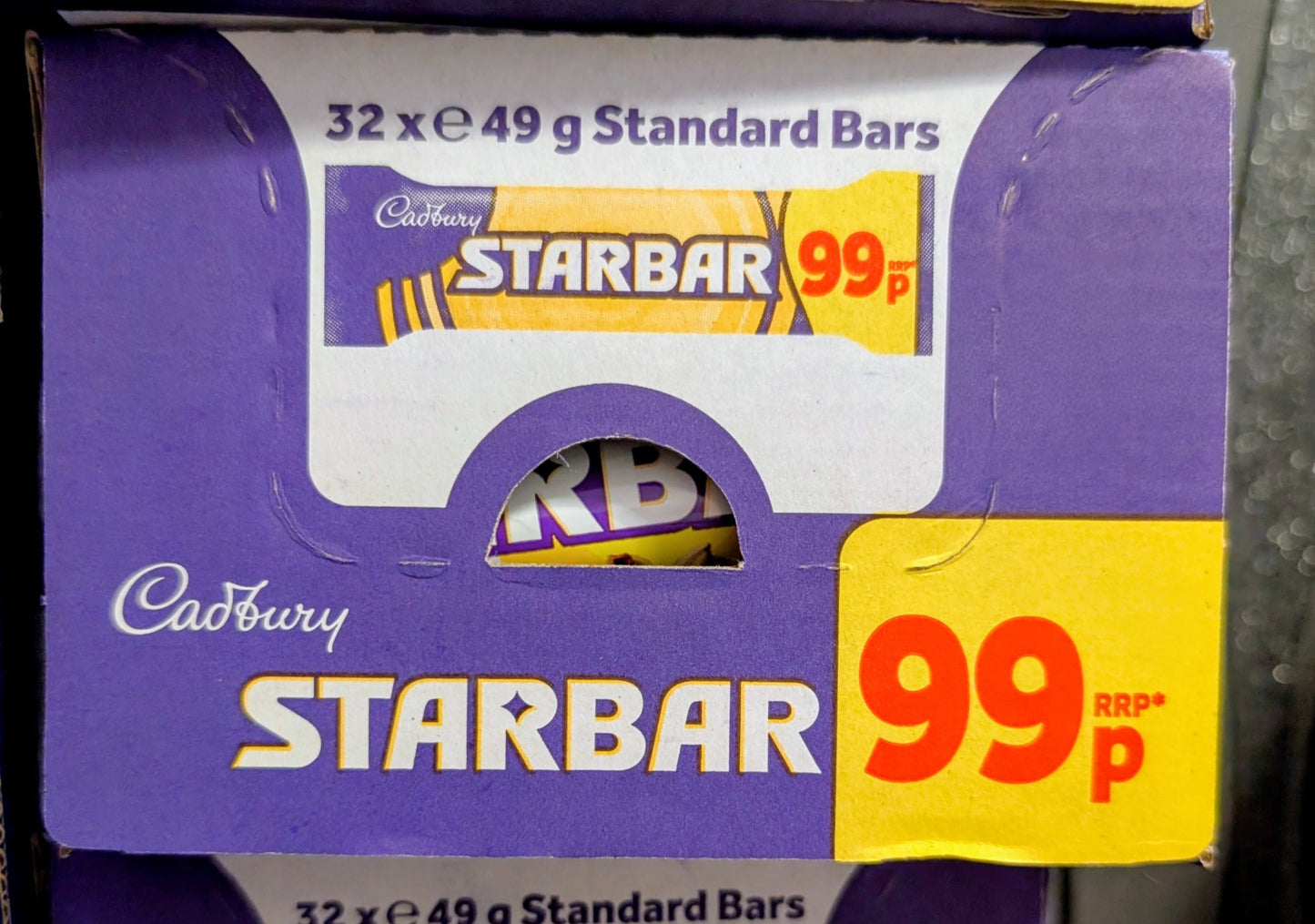 Cadbury Starbar Karton – 32 x 49g Schokoriegel