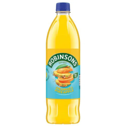 6 x Robinsons Orange & Ananas 1L Zuckerfrei
