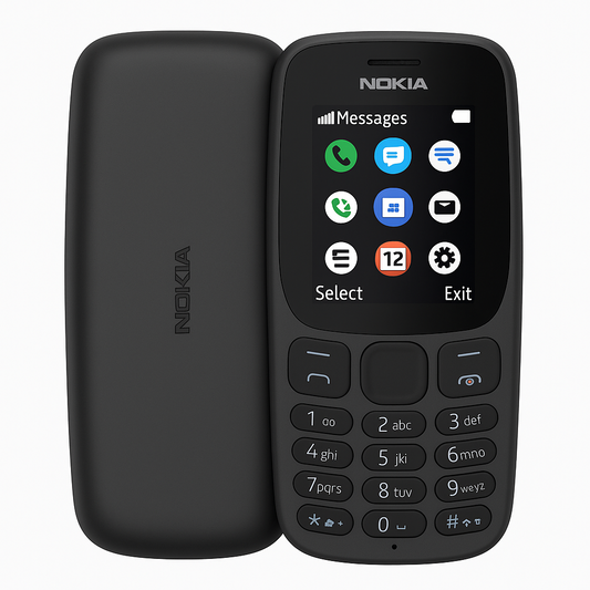 Nokia 105 Dual SIM - Brand New Unlocked Sim Free - Black