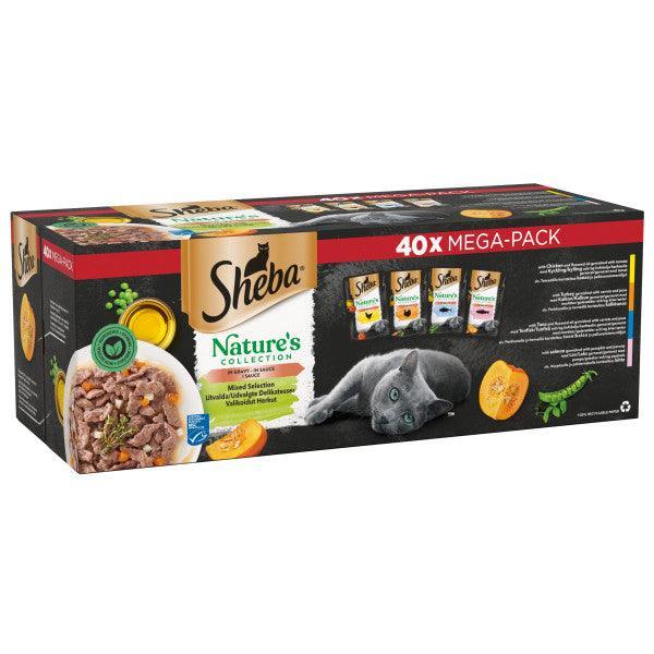 Sheba Natures Collection Mixed Selection in Gravy Pouches 40 x 85g - Case of 40
