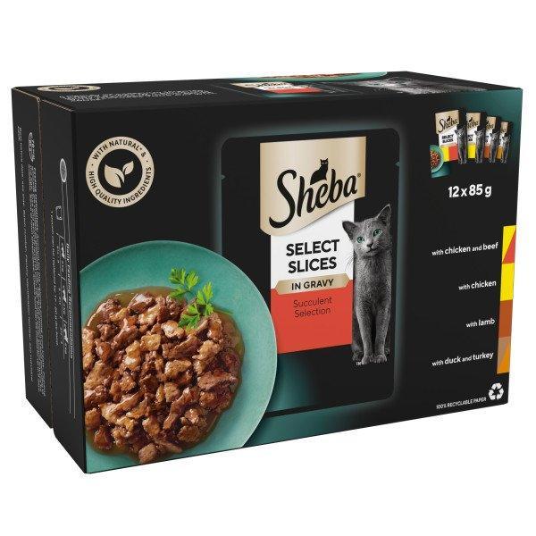 Sheba Select Slices in Gravy Succulent Collection 12 x 85g - Case of 4