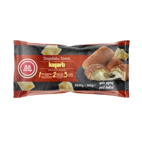 Simit Sarayı Part-Baked Cheese Stuffed Dopdolu Simit 4 Pack (360g)
