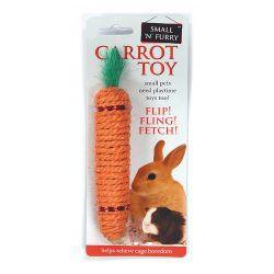 Small 'N' Furry Sisal Carrot Toy for Rabbits & Small Animals