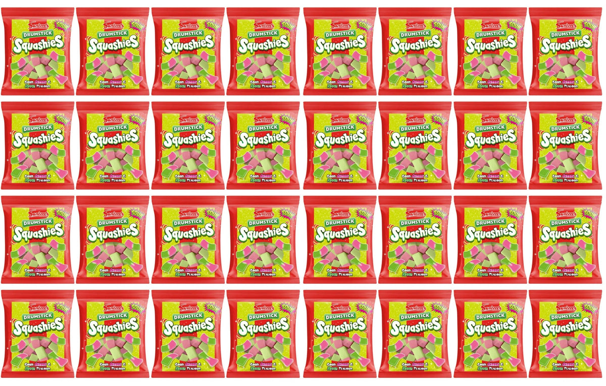 32 x Swizzels Squashies Sabor Cereza Ácida y Manzana de 120 g