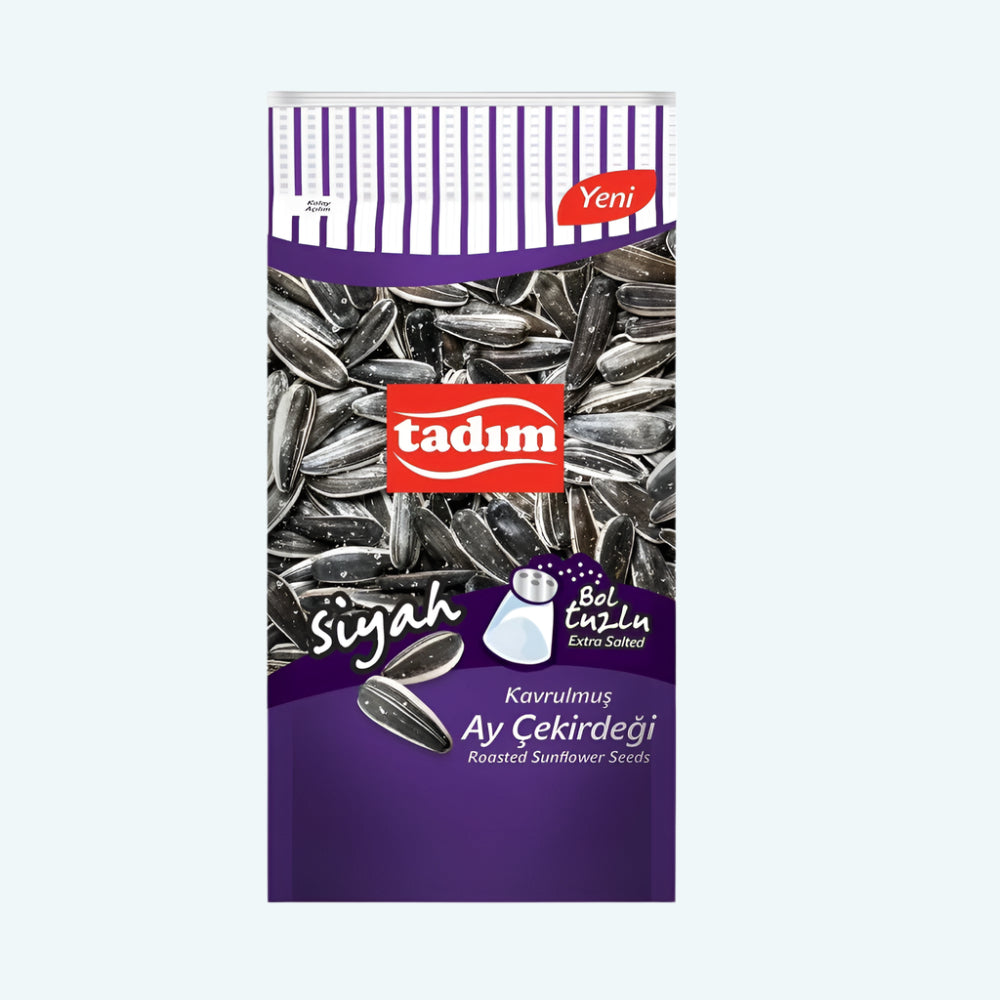 Tadim Roasted & Extra Salted Black Sunflower Seeds (Ekstra Tuzlu Kavrulmus Aycekirdegi) 270g