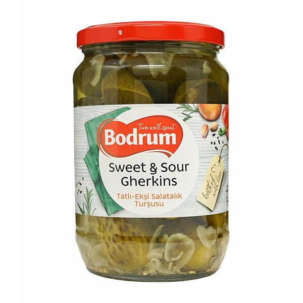 Bodrum Gherkins Sweet & Sour (Tatli & Eksi Salatalik Tursusu) 680g