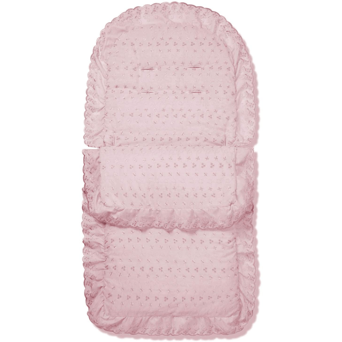 Universal Broderie Anglaise Fußsack / Cosy Toes für Kinderwagen - passend für alle Kinderwagen, Buggys und Sportwagen