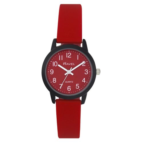 Ravel Ladies Red Silicone Sports Watch | R1813.10