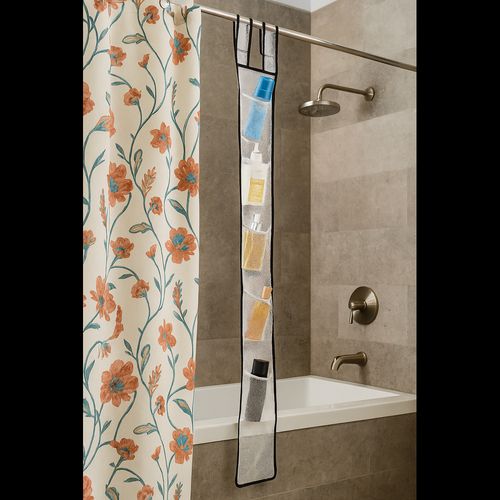 7 Pocket Hanging Mesh Shower Caddy
