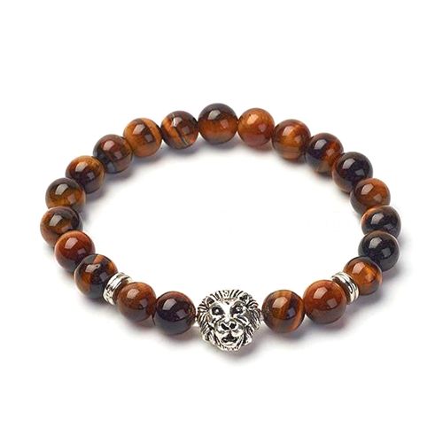 Men's Tigers Eye Lion Bracelet