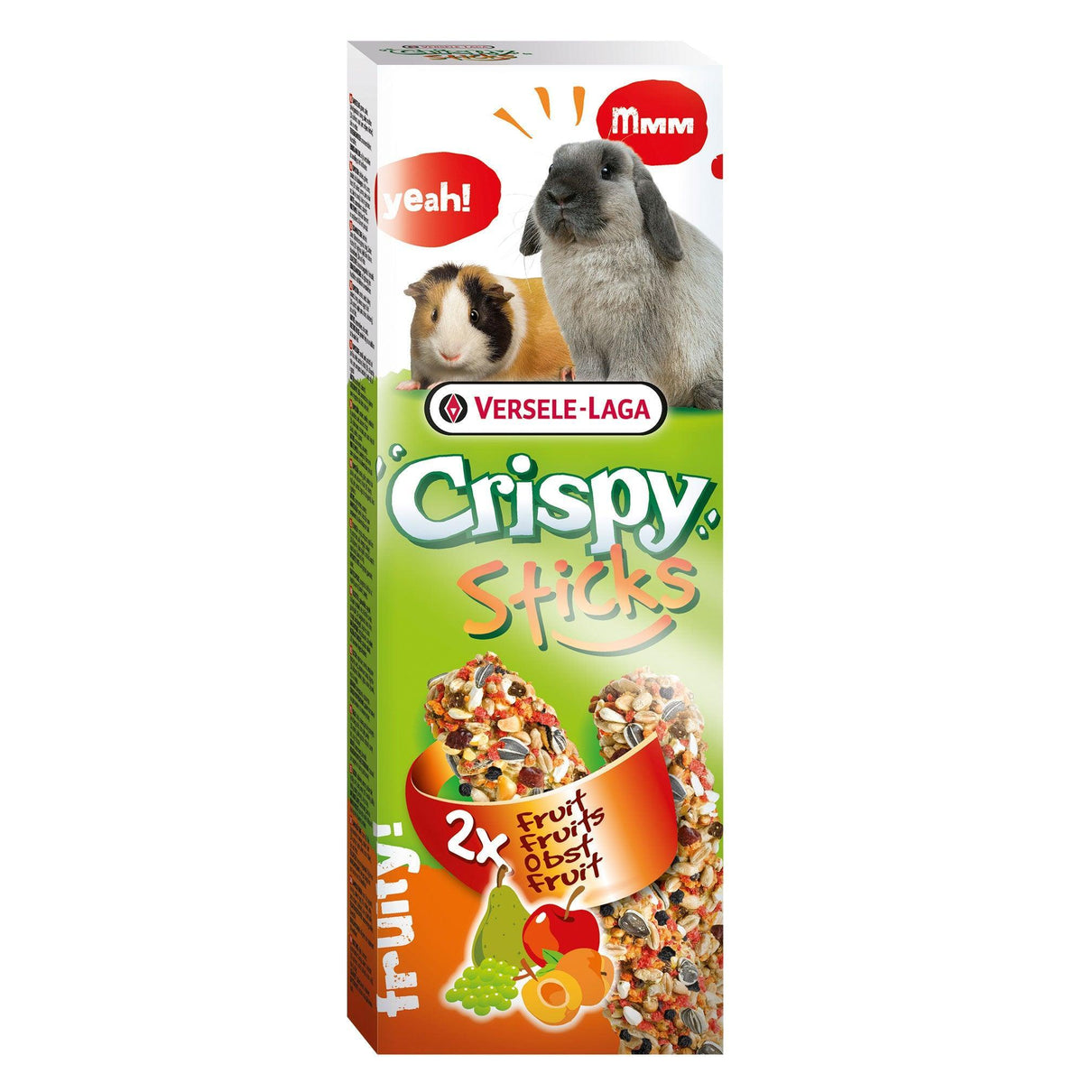 Versele Laga Crispy Sticks Rabbit and Guinea Pig Fruit 110g - Case of 8