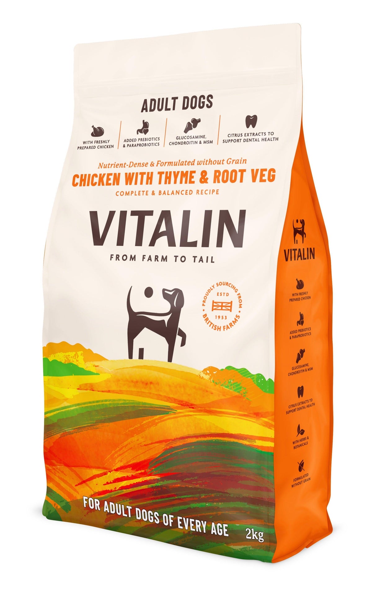 Vitalin Adult Chicken with Thyme and Root Vegetables 2kg - Case of 4
