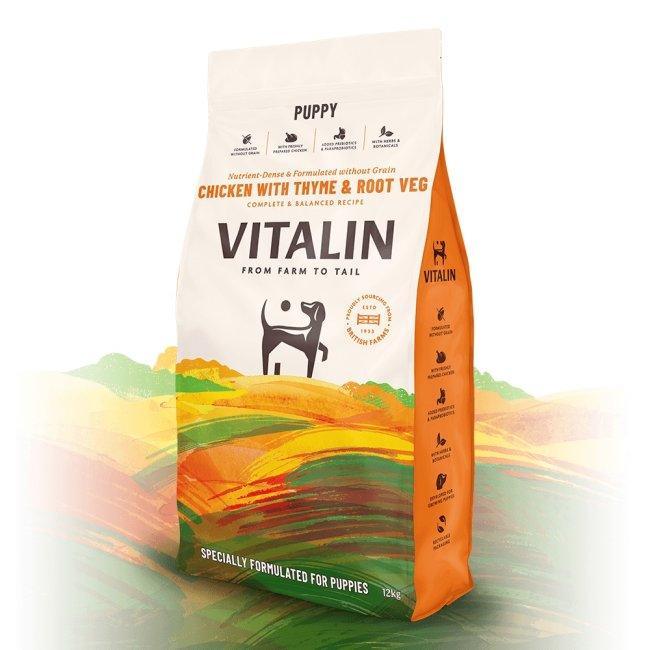 Vitalin Puppy Chicken Thyme Vegetables 12kg