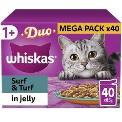 Whiskas Adult 1+ Duo Surf and Turf in Jelly 85g - Case of 40