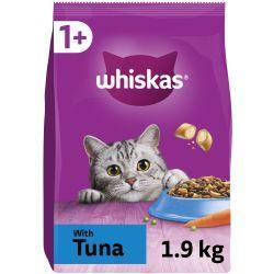 Whiskas 1+ Tuna Adult Dry Cat Food - Case
