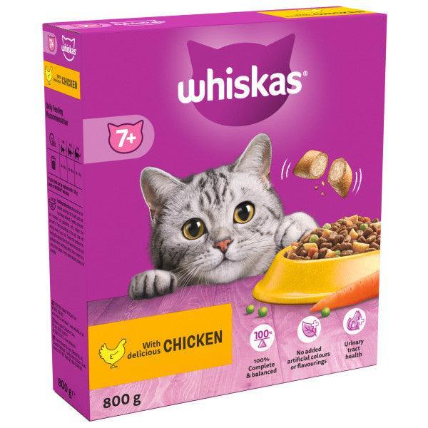 Whiskas Dry 7+ Senior Chicken 800g - Case of 5