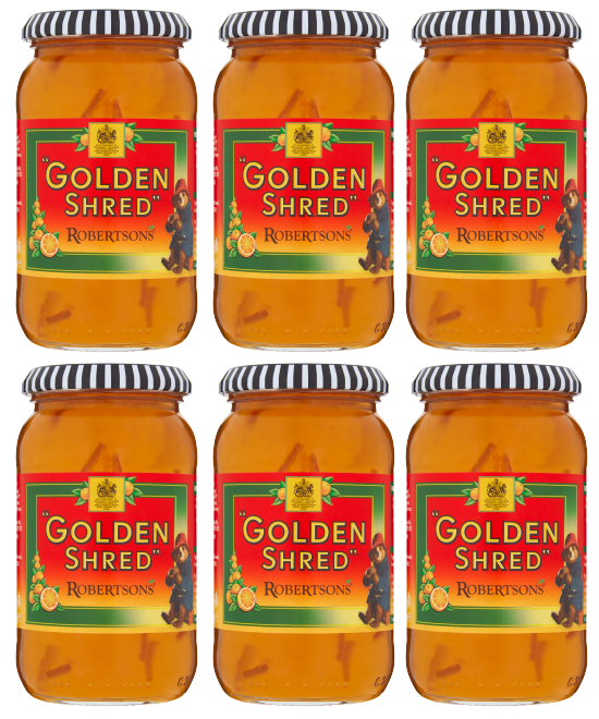 6 x Robertsons Golden Shred Marmalade 454g