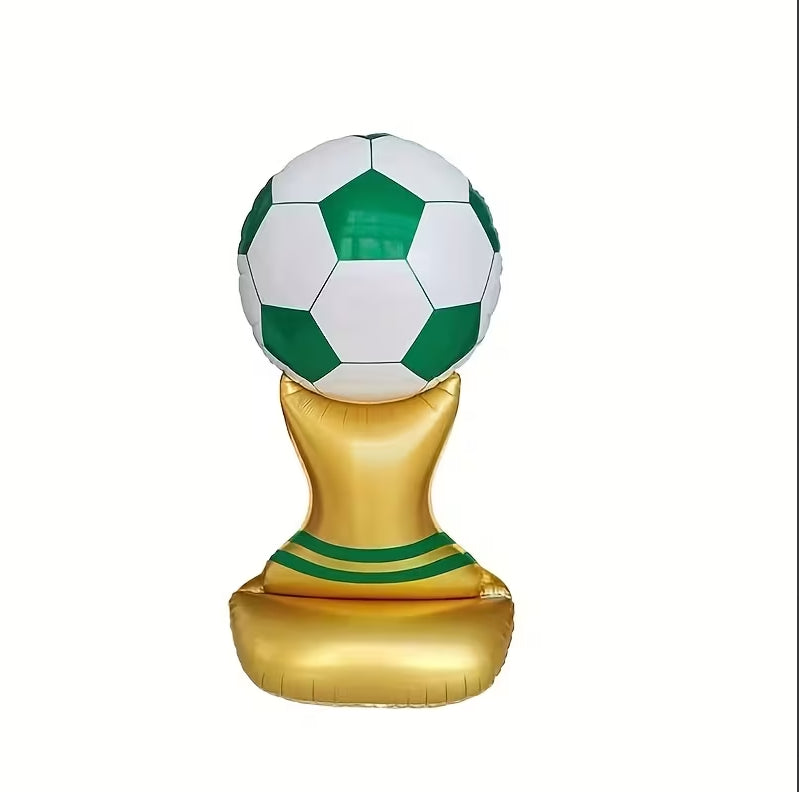Large-sized Standing Soccer-themed Foil Balloons For Party Decorations