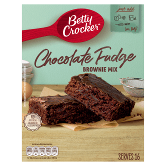 6 x Preparado para hacer brownies de chocolate y dulce de azúcar Betty Crocker 415 g