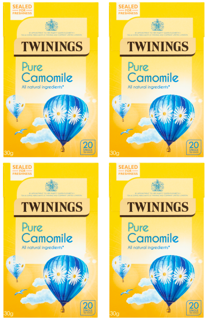 4 x Twinings Infusion Kamille 20