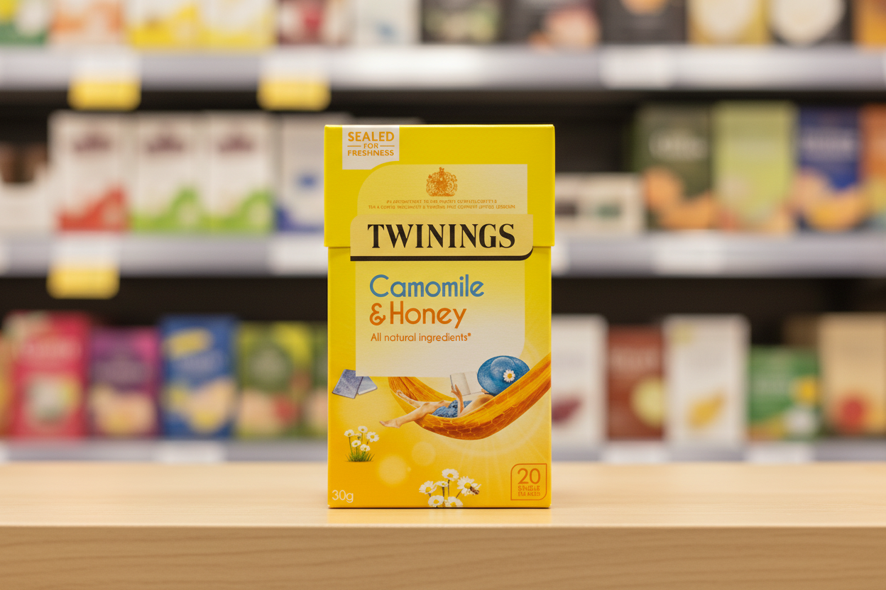 4 x Twinings Infusions Camomile & Honey Tea Bags (4 x 20 Bags)