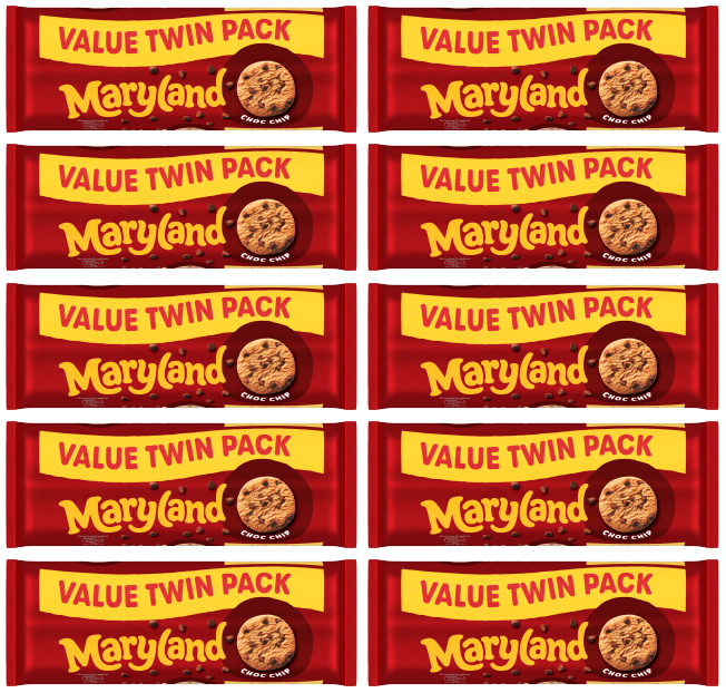 10 x Maryland Chocolate Chip Paquete Doble - 400G