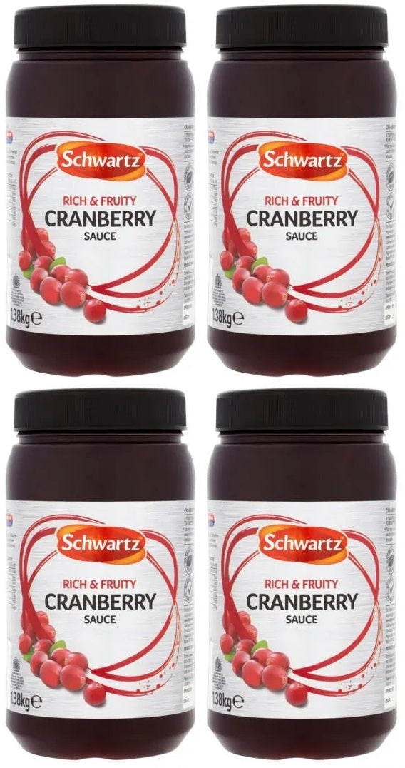 4 x Schwartz Preiselbeersauce 2,6 kg