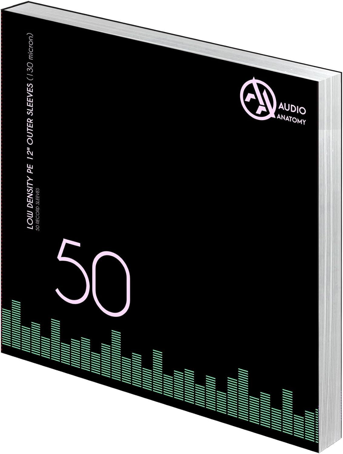 Audio Anatomy 50x PE Outer Sleeves 12Inch (130 Micron)