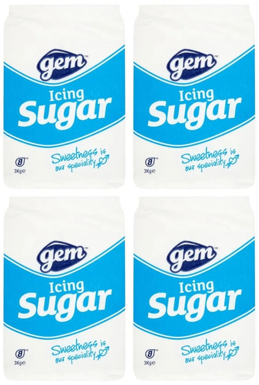 Gem Icing Sugar 3kg | Case of 4 Bags