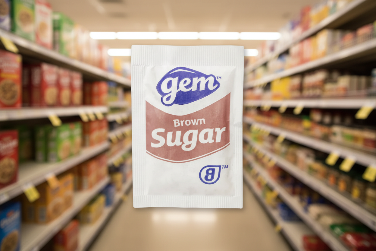 Gem Brown Sugar Sachets | Bulk Pack of 500