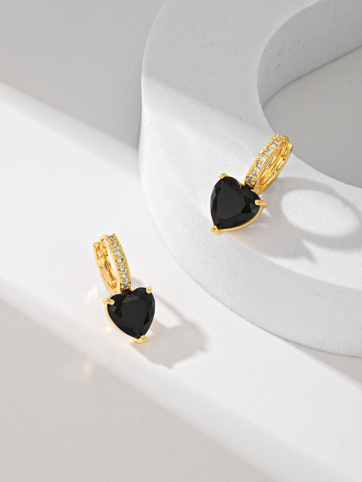 Fashion Multi-color Copper Earrings Studded With Zircon