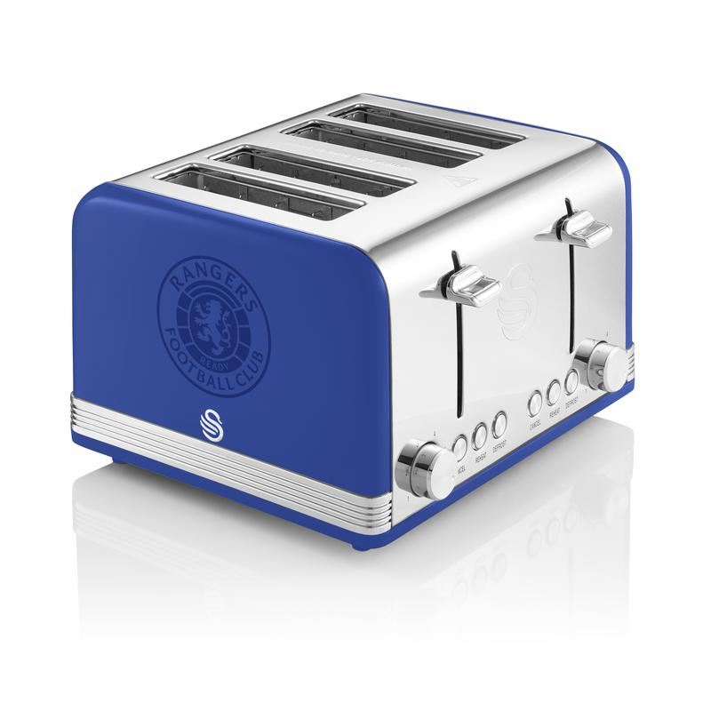 Swan Blue Rangers 4 Slice Retro Toaster