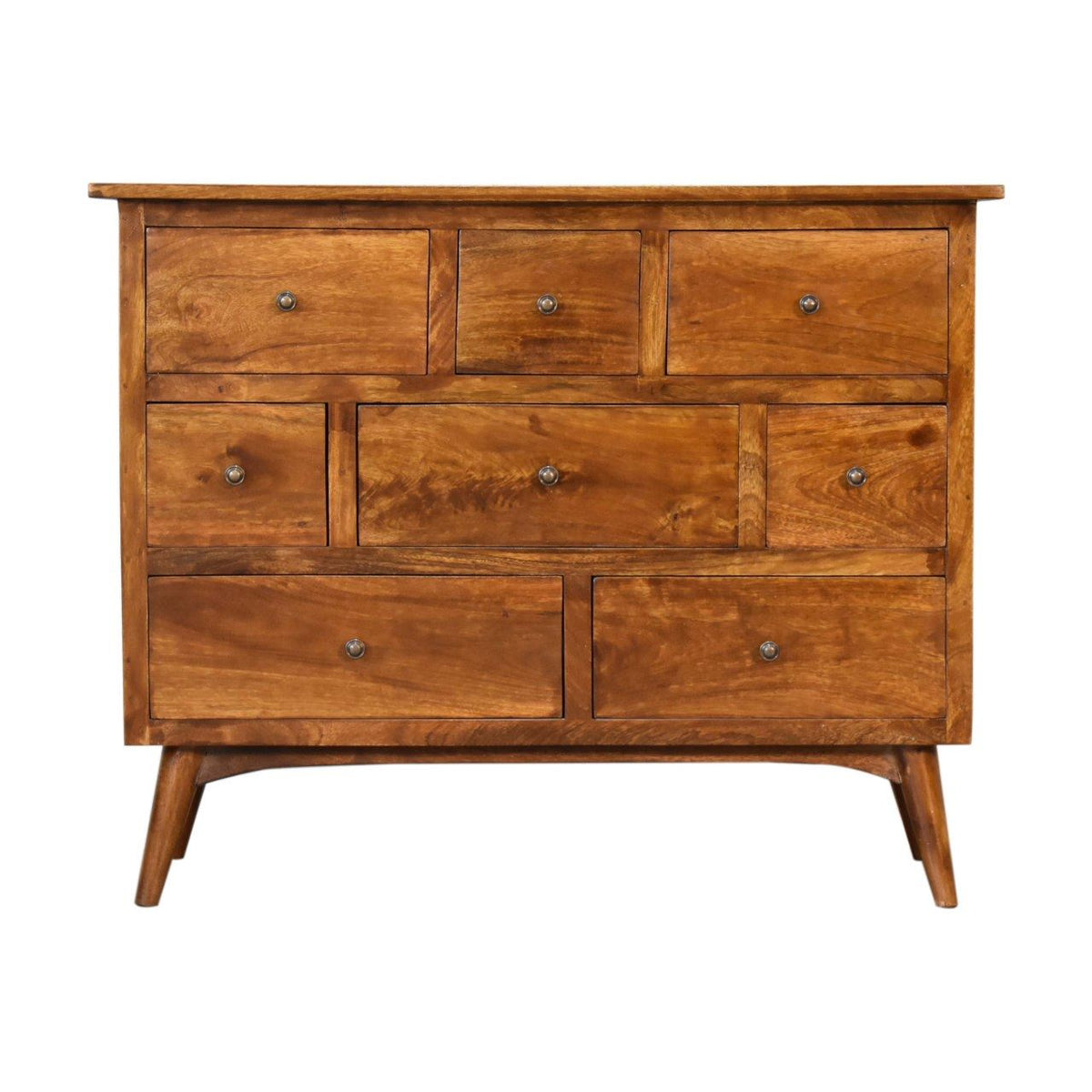 Artisan Chestnut Solid Wood 8 Drawer Chest